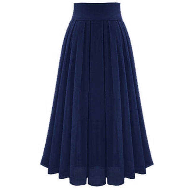 EGNMCR Robes de Fête pour Femmes Jupe Longue en Mousseline Taille Haute à Lacets aux Hanches pour Fête pour Femmes