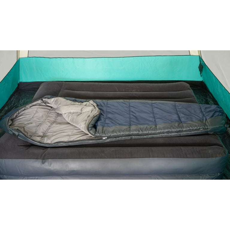 Ozark Trail 30-Degree Cold Weather Mummy Sleeping Bag, Blue, 85