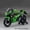 400 Green, variant on 1:12 Kawasaki KX450 & NINJA 400 Alloy Diecast Motorcycle Model with Front Wheel Linkage Shock Absorption - Collectible Toy Bike Gift for Kids