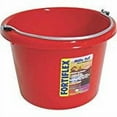 thumbnail image 3 of Fortex-Fortiflex N4008R Utility Pail, 8 qt Volume, Fortalloy Rubber Polymer, Red, 3 of 3