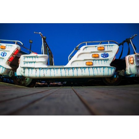 Carnival rides at St. Peter's Fiesta, Cape Ann, Gloucester, Massachusetts, USA Print Wall