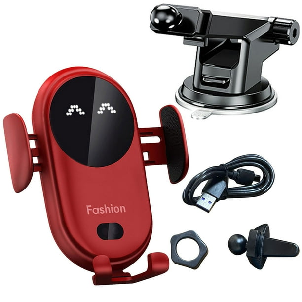 Soporte para teléfono inalámbrico con sensor infrarrojo para coche, soporte para tablero de instrumentos con ventosa de plástico, para decoración del hogar, decoración de habitaciones y paredes.