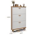 thumbnail image 1 of Armario de zapatos ultrafino para el hogar, Cubo de volteo de pared, entrada, apartamento pequeño, estrecho, sala de estar, Zapatero de madera maciza, 1 of 4