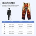 thumbnail image 2 of Salouo Maple Leaf Meditating Fox Print Pajama Pants for Men, Lounge Pants Elastic Waistband Casual Men's sleepwear Loungewear Sleep Pajama Pant -Medium, 2 of 7