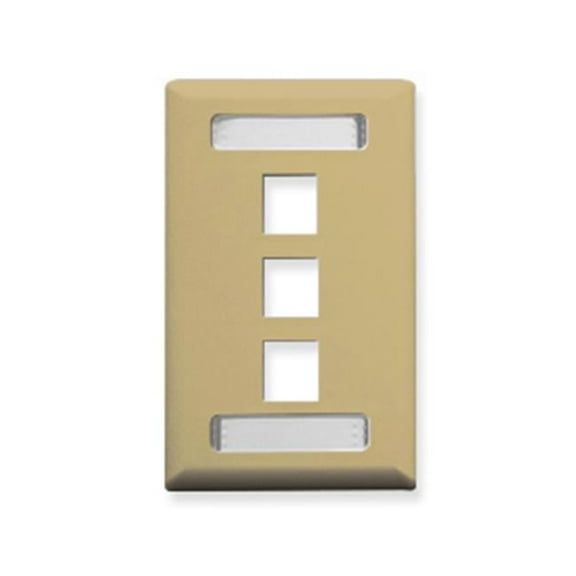 Faceplate  Id  1-Gang  3-Port  Ivory