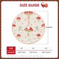 thumbnail image 2 of Fotbe Flat Mushrooms Pattern Christmas Tree Skirt, Tree Skirts Plush Christmas Decorations, Christmas Tree Skirts Xmas Decorations Holiday Party Decor-36", 2 of 6