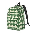 thumbnail image 3 of Casual Canvas Backpack Without Interlayer Large Capacity Stick Bag Design For Outdoor Shopping Office Outdoor Sports Green Houndstooth Vintage Texture Hand-Drawn Sketch_3 Small, 3 of 7