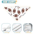 thumbnail image 6 of Dog Bandana 2 Pack,Brown Footballs Pattern Bandanas for Dogs,Cat Bandana,Small/ Large Dog Bandana 2 Size,Dog Bandanas, 6 of 6
