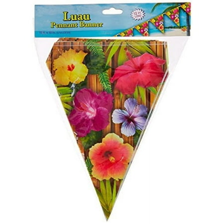 Luau Pennant Banner Party Accessory (1 count) (1/Pkg)