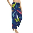 thumbnail image 3 of Kdxio Women's Comfy Stretch DinosaursPrint Drawstring Pajama Pants-Medium, 3 of 9
