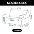 thumbnail image 3 of CJC 100% Waterproof Couch Cover Dual Waterproof Chair Cover Sofa Cover Stretch Jacquard Sofa Slipcover Furniture Protector for Kids, Pets（4 colors）, 3 of 9