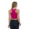 thumbnail image 2 of Women's Tank Crop Top Racerback Sportswear Sleeveless Stretch Fitted by Lunarable, 2 of 3