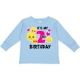 thumbnail image 3 of Inktastic Its My 2nd Birthday with Smiling Emoticons Girls Long Sleeve Toddler T-Shirt, 3 of 5
