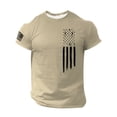 thumbnail image 1 of T Shirts Shirts For Men, Men's American Flag T-Shirt Patriotic Tee Short Sleeve Apperal Workout Muscle T Shirts L, 1 of 3