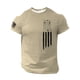thumbnail image 1 of T Shirts Shirts For Men, Men's American Flag T-Shirt Patriotic Tee Short Sleeve Apperal Workout Muscle T Shirts XL, 1 of 3