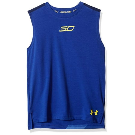 - Under Armour HeatGear Grade School SC30 Curry Tank Top Sleeveless Shirt