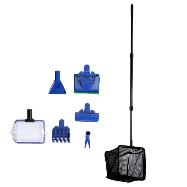 TureClos 6 in 1 Aquarium Fish Tank Cleaning Kit Gravel Rake Algae Water