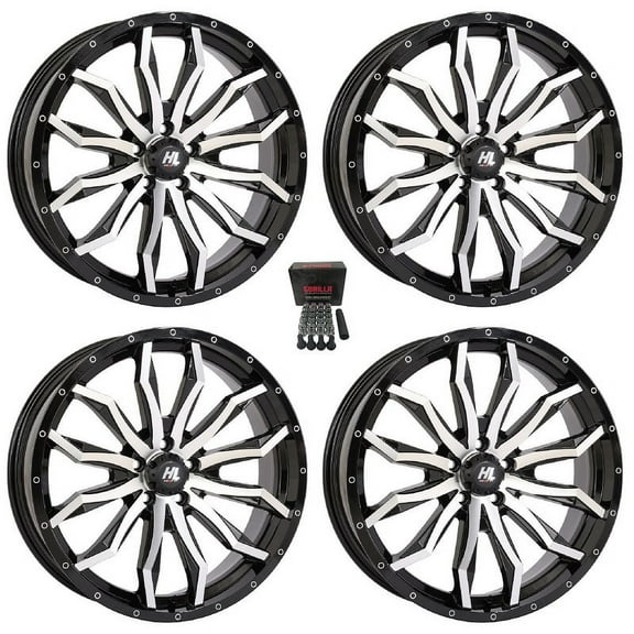 High Lifter by STI HL21 22" Wheels Machined Polaris RZR Turbo R & Pro R Ranger 1500 Xpedition