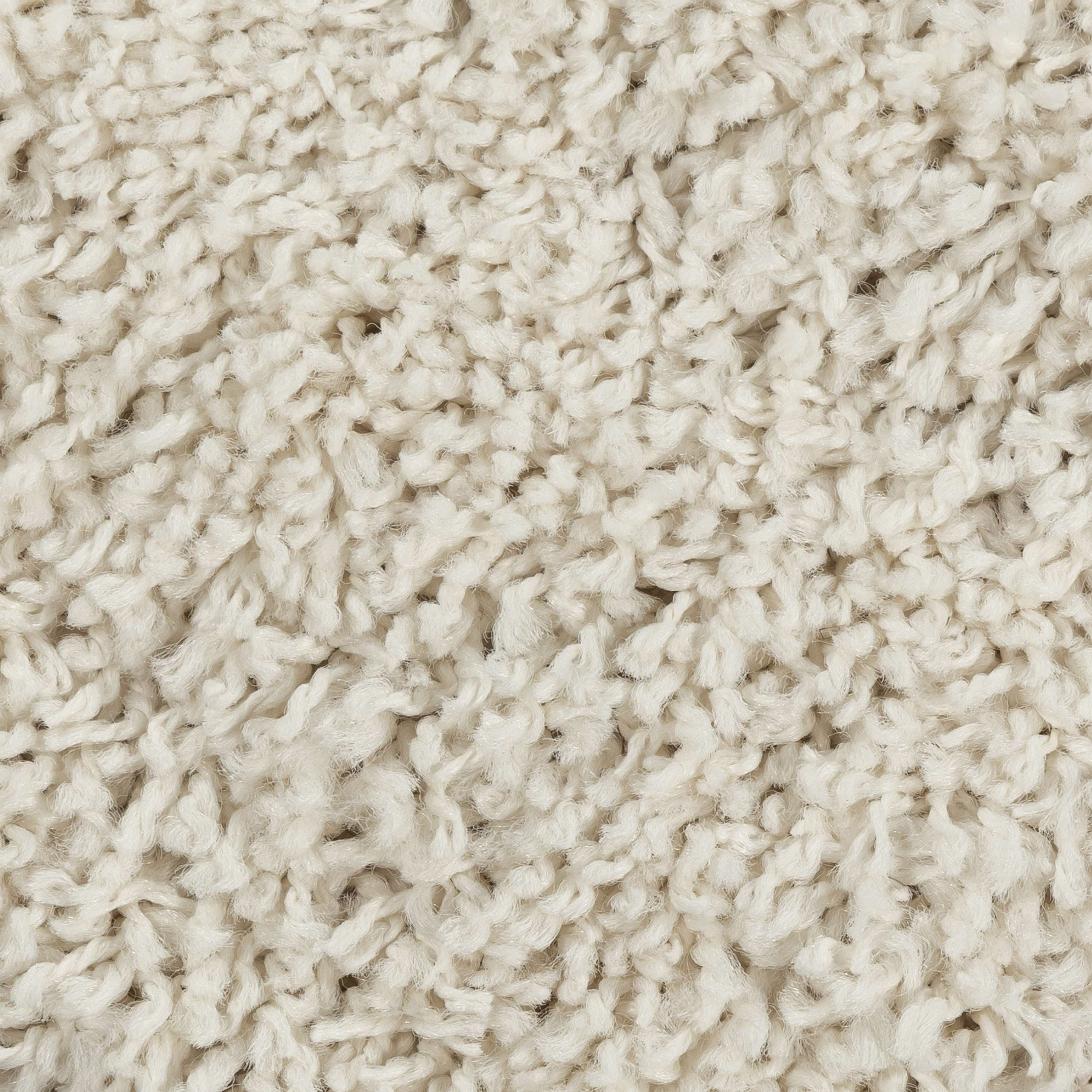 Mainstays Traditional Solid Shag Indoor Runner Rug, Ivory, 2'6" x 8'