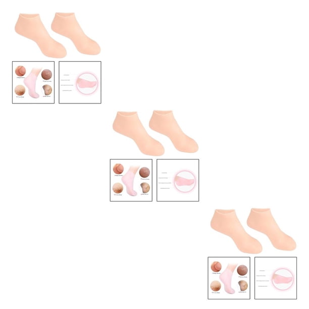 Vogacara Calcetines de gel de silicona Toe Calcetines Protección Cuidado de los pies Protector Skin L Type1