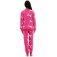 thumbnail image 3 of #FollowMe Womens Ultra-Soft Velour Jogger Pajama Set  Relaxing & Stylish Sleepwear (Fuchsia - Unicorn, 3X), 3 of 4