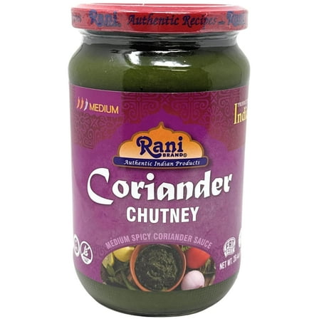 Rani Coriander Chutney 26.4oz (750g) Bulk Glass Jar, Ready to Eat ~ Vegan | Gluten Free | NON-GMO | No Colors | Indian Origin