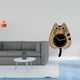 thumbnail image 2 of Escultura de escritorio, reloj de pared, figura decorativa de gato, reloj colgante de madera, resina acrílica, estatua creativa adecuada para sala de, 2 of 8