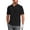 Black, variant on Puli Men's Short Sleeve Stand Collar Golf Polo 3-Snap 4-Way Stretch Moisture-Wicking Quick Dry