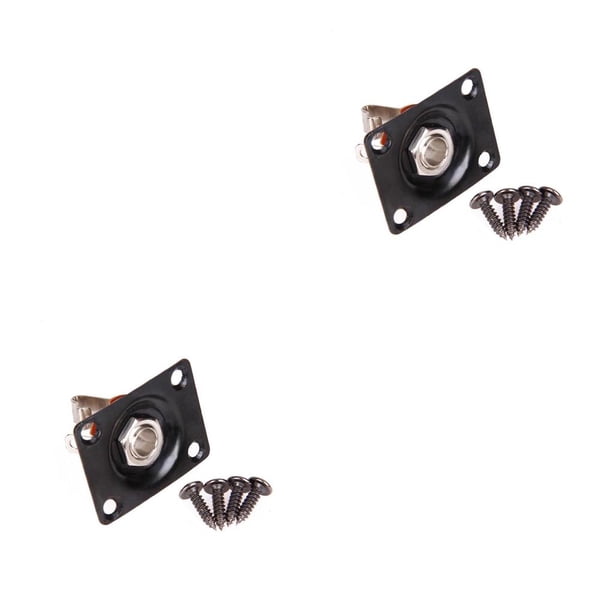 Greeniant Panel de toma de Audio para guitarra eléctrica Gibson TL, 1/4 , 6,35mm, montaje de conector de Audio cuadrado Type3 NO3 Greeniant CBP097350