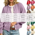 thumbnail image 3 of GEWSEY Cardigan Sweaters for Women Lightweight Knit Sweater Womens Long Sleeve Button Down Oversized Open Front Casual Fashion Cardigans (Purple, XL), 3 of 6