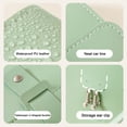 thumbnail image 6 of Portable Pu Leather Travel Jewelry Organizer Case,Earring Holder Organizer (Pink+Green), 6 of 7