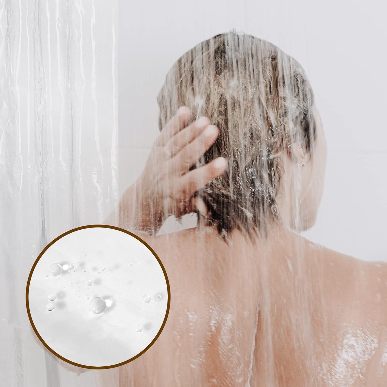 Super Long Clear Shower Curtain Liner 72" Wide x 108" Height - See Through Plastic Bath Curtain with Metal Grommets for Bathroom - Clear, 72x108