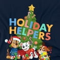 thumbnail image 2 of Paw Patrol Chase, Marshall, Rubble Christmas Holiday Helpers Women's T Shirt, Navy, Large, 2 of 6