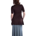 thumbnail image 3 of 24/7 Comfort Apparel Women's 3/4 Sleeve Tunic, 3 of 3
