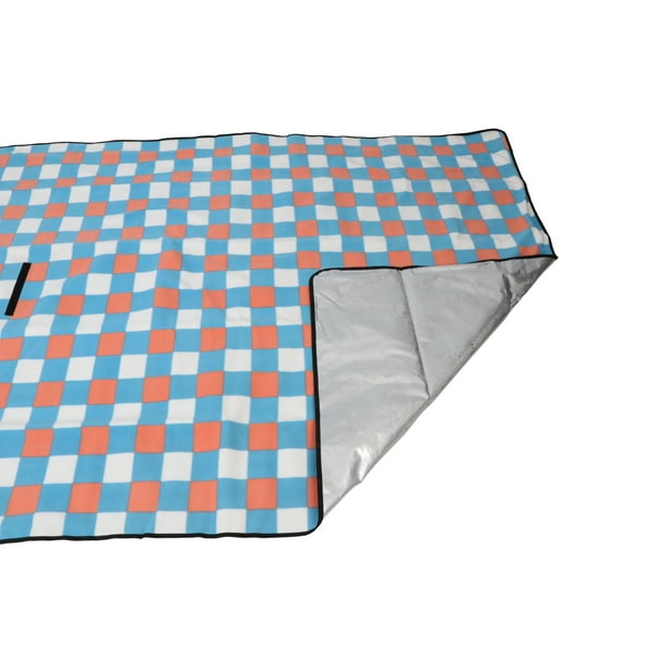 Ozark Trail Water Resistant PlaidPattern Fleece Camping Picnic Blanket