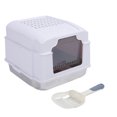 thumbnail image 2 of High Sided Litter Box, Easy To Clean Enclosed Cat Litter Box with Lid Scoop Stable Stylish  for Indoor Kitty, 2 of 7