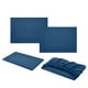 thumbnail image 2 of Juegos de cubrecama y cubrecama Juego de sábanas ajustables de cuatro piezas Sábana para cama Textil para el hogar Sábana de poliéster de imitación de satén de color sólido, 2 of 6