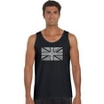 thumbnail image 1 of LA Pop Art Men's Word Art Tank Top - UNION JACK, 1 of 2