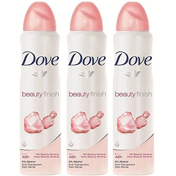 Dove Deodorant Spray Beauty Finish 5.07 oz (3 Pack)
