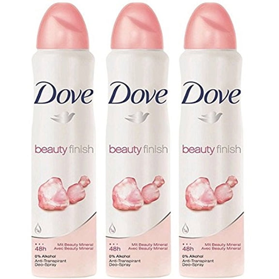Dove Deodorant Spray Beauty Finish 5.07 oz (3 Pack)