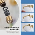 thumbnail image 3 of Wowow Wall Mount Bathroom Faucet for Bathroom Sink Rough in Valve Included, 3 of 8