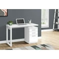 thumbnail image 3 of Monarch Specialties Computer Desk, Home Office, Laptop, Left, Right Set-up, Storage Drawers, 48"l, Work, Laminate, White, Contemporary, Modern, 3 of 4