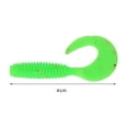 thumbnail image 6 of sunsanly 20/30/50Pcs 3/4/5/6/7CM Soft Worm Lure Colorful Silicone Curly Tail Fishing Bait Freshwater Saltwater Universal Bass Perch Fishing Accessories, 6 of 8