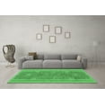 thumbnail image 3 of Ahgly Company Indoor Round Abstract Emerald Green Modern Area Rugs, 6' Round, 3 of 4