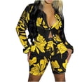 thumbnail image 1 of Conjunto de traje de manga larga de camisa de verano de moda para mujer Conjuntos sexy con estampado de cuello en V Wmkox8yi  bvn2874, 1 of 1