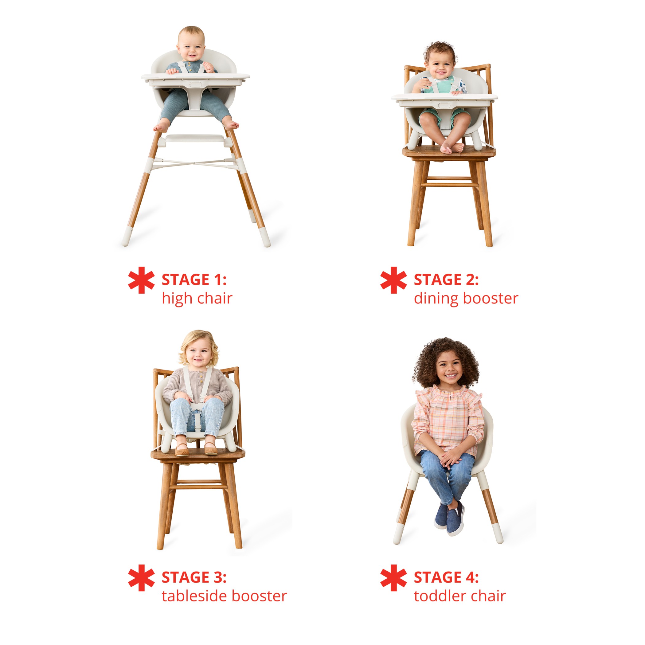Skip Hop EON 4-in-1 High Chair, Oat photo 2