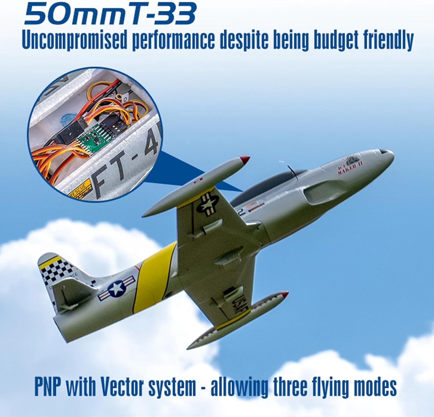 Arrows T-33 50mm EDF PNP with Vector Flight Stabilization System