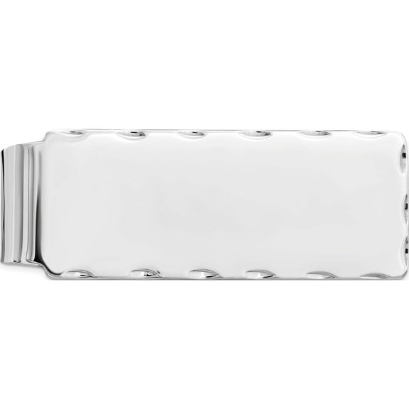 Sterling Silver Rhodium-Plated Money Clip (51 X 20) Made In United States qq46