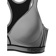 thumbnail image 3 of FashionOutfit Women's Sporty Wirefree Padded Mesh Strap Sport Bras, 3 of 4