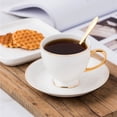 thumbnail image 5 of Chic Espresso Cups, Lead-Free Ceramic Minimalist Style, Non-Toxic Ceramic Cups With Thermal Insulation, Easy To Use For Daily Coffee, Dishwasher Safe Porcelain Espresso Cups, For, 5 of 5